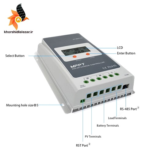 شارژ کنترلر 30 آمپر MPPT برند EP tracer3210A